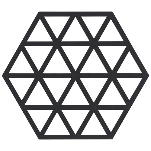 Zone - Grytunderlägg, Hexagon/Triangles liten, Triangles, Svart