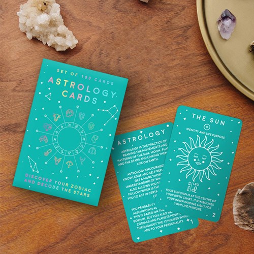 Astrologikort - Stjärntecken, Turkos