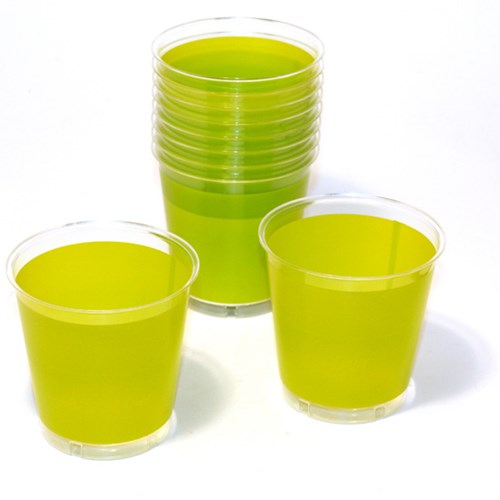 Engångsartiklar till fest, gröna, Plastglas