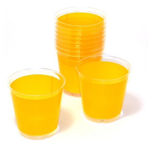 Engångsartiklar till fest, gul, Plastglas