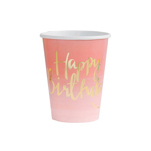 Festartiklar - Pink Ombre, Pappmuggar