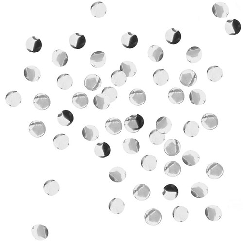 Festartiklar - Prickiga, silver, Konfetti