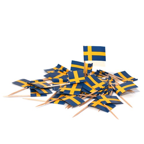 Flaggor på tandpetare, Gul