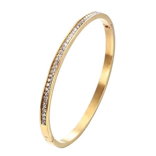 58:DAYS - Bangle armband med stenar, Guld