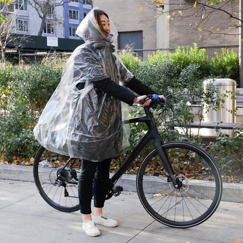 Regnponcho, Transparent