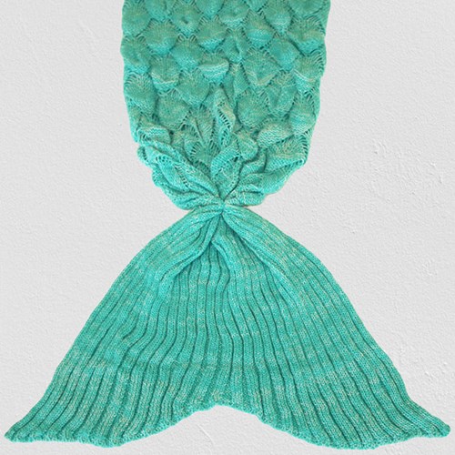 Sjöjungfru-filt - Mermaid Blanket, Turkos