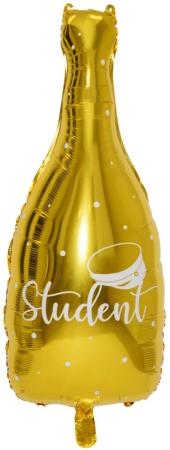 Folieballong Guldflaska "Student"