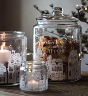 Glasburk Enjoy Christmas - Majas lyktor/ Barncancerfonden
