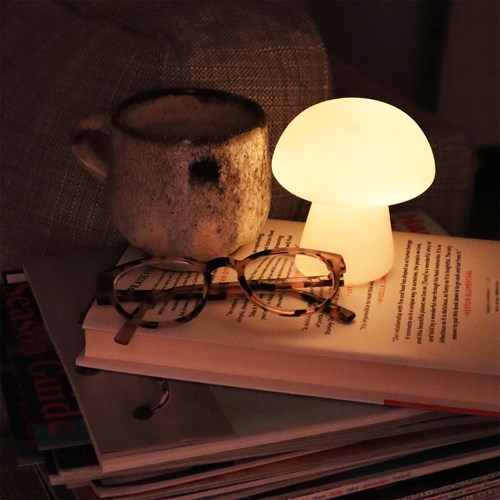 Batteridriven lampa, porslinsvamp, Medium
