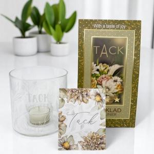 Presentset Tack (ljuslykta