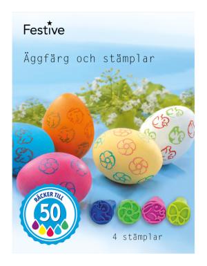 Äggfärg med stämplar