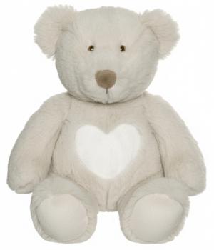 Nalle Teddy Cream, 28cm (grå) - Teddykompaniet
