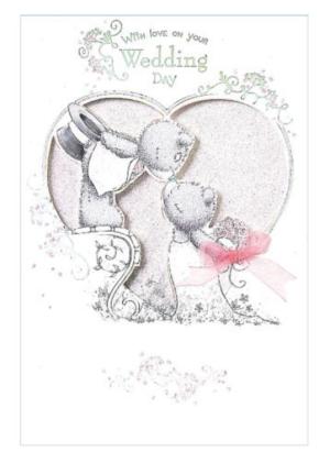 Kort, With love on your weddingday - Me To You