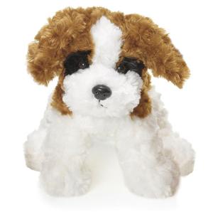 Teddy Dogs, 25cm (vit, brun, svart) - Teddykompaniet