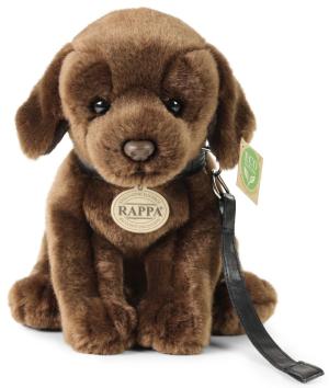 Labrador, brun (sittande), med koppel - Rappa Toys