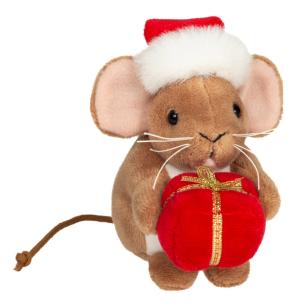 Julmus med julklapp - Teddy Hermann