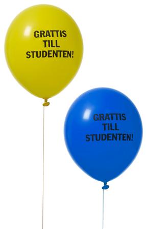 Ballonger "Grattis till studenten" (8st)
