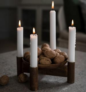 Adventsljusstake Trä (mörk) - Ernst Kirchsteiger