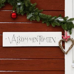 Skylt "Välkommen Tomten" - All Time Design