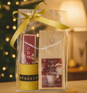 Presentset God Jul Fröken i cellofan (mugg
