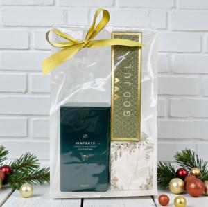 Presentset God Jul i cellofan (Te