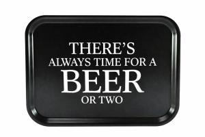 Bricka "Time for a beer" (27x20cm)