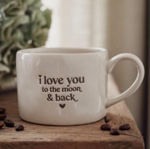 Mugg I love you to the moon - Majas lyktor/ Barncancerfonden