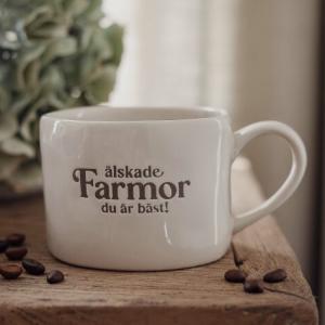 Mugg Älskade Farmor - Majas lyktor/ Barncancerfonden