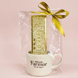 Presentset Mugg Farmor & chokladpraliner i cellofan - Presenteriet