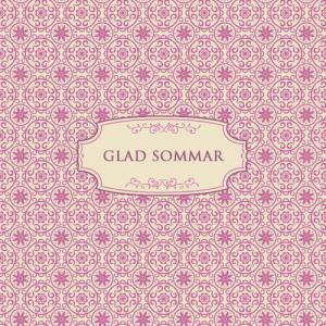 Kort "Glad sommar" (rosa)