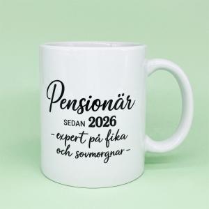 Mugg Pensionär sedan 2026 - Presenteriet