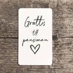 Paketkort Grattis till pensionen