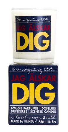 Budskapsljus Jag älskar dig - Klinta