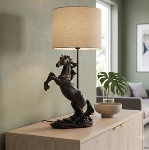 Lampfot Stegrande Häst