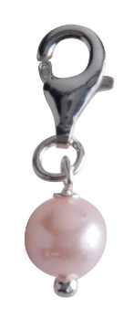 Berlock rosa pärla